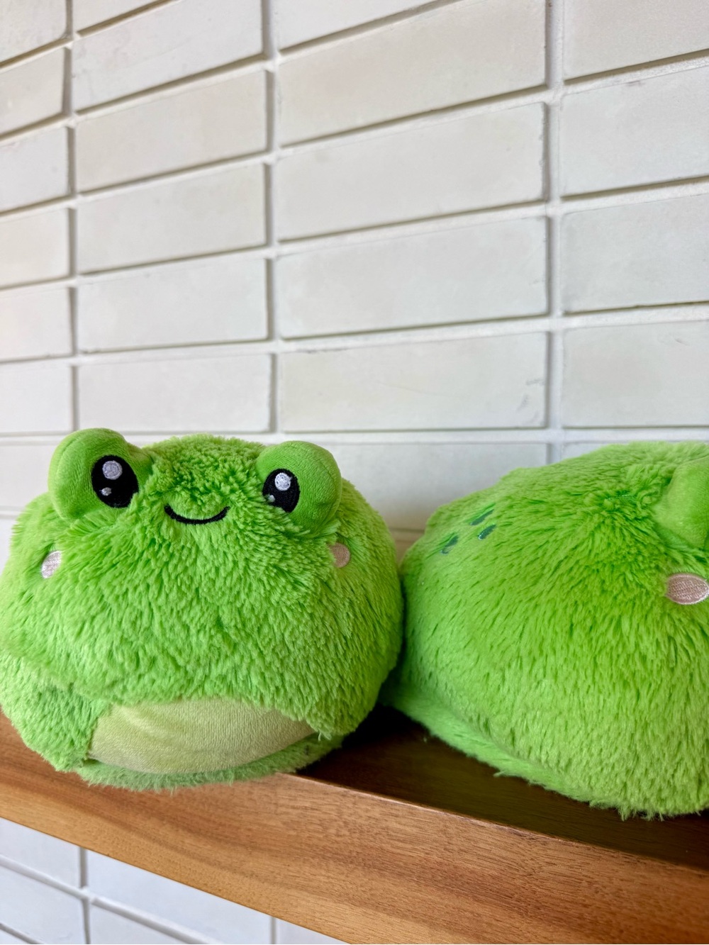 Squishable Frog Slippers * One Size Fits Most * Eye Missing Replacement